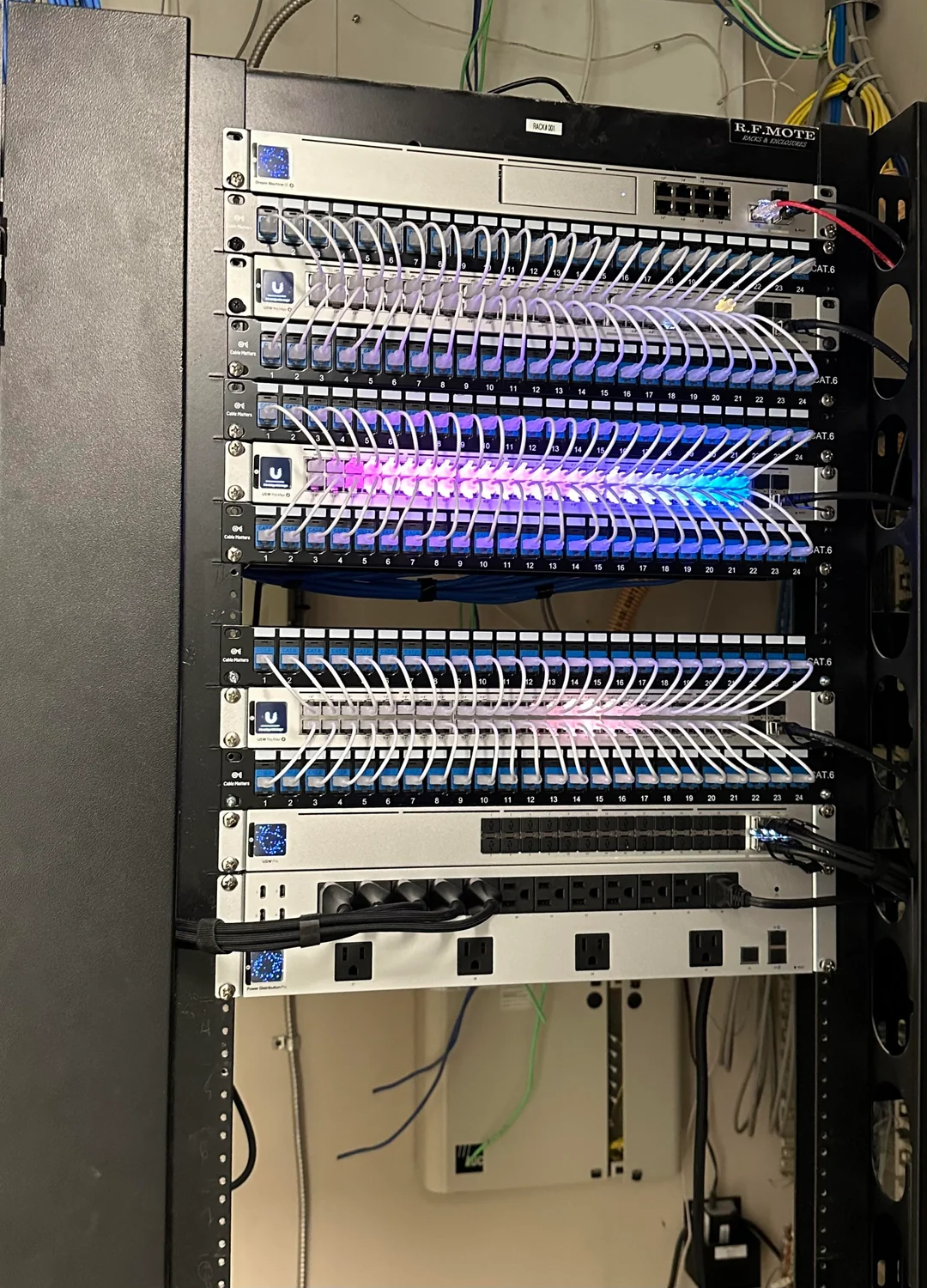 The Alarm Butler LLC and Trinity Systems UniFi network rack installation in Arizona